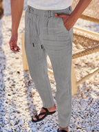NICHOLS | Zeitlose Leinenhose mit Kordelzug