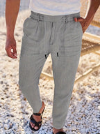 NICHOLS | Zeitlose Leinenhose mit Kordelzug
