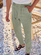 NICHOLS | Zeitlose Leinenhose mit Kordelzug