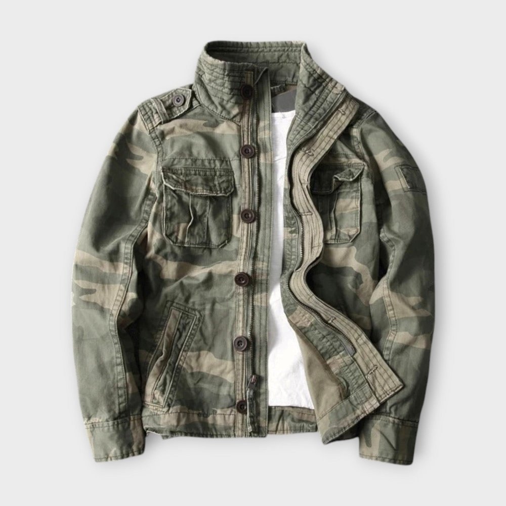 Felix | Zeitlose Forge Jacke mit Tarnmuster