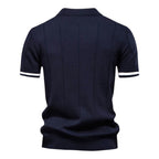 EROS | Edles Polo-Shirt mit vertikaler Textur