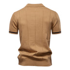 EROS | Edles Polo-Shirt mit vertikaler Textur