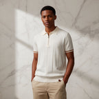 EROS | Edles Polo-Shirt mit vertikaler Textur