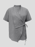 Calyra Wrap Blouse - vormt subtiel en zit comfortabel