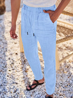 NICHOLS | Zeitlose Leinenhose mit Kordelzug