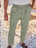 NICHOLS | Zeitlose Leinenhose mit Kordelzug