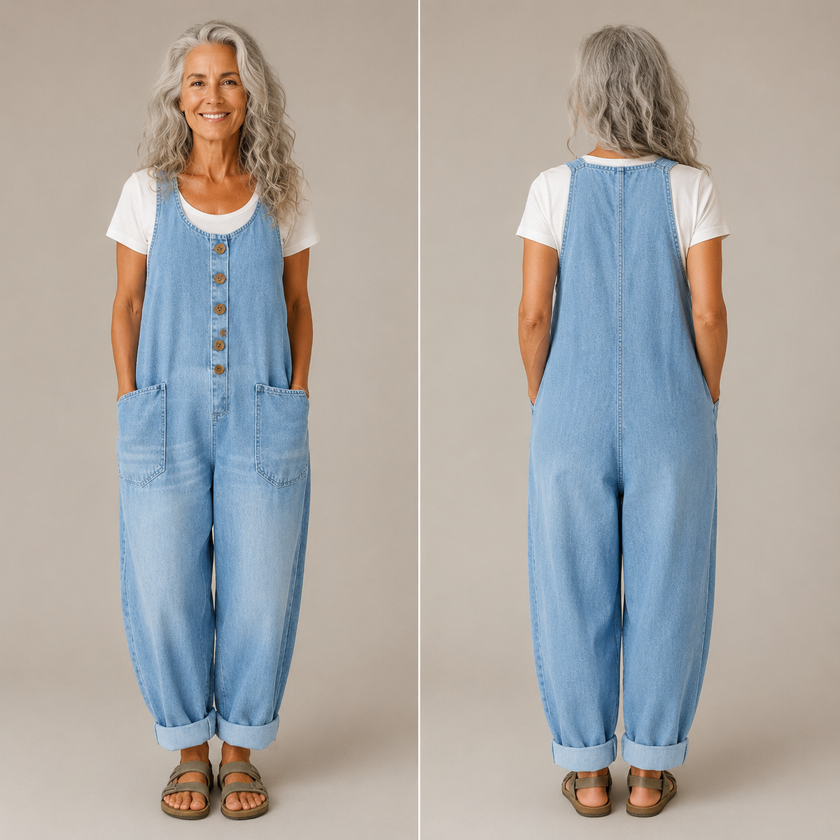 Lova Denim Jumpsuit - zeitlose Eleganz