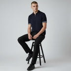 EROS | Edles Polo-Shirt mit vertikaler Textur