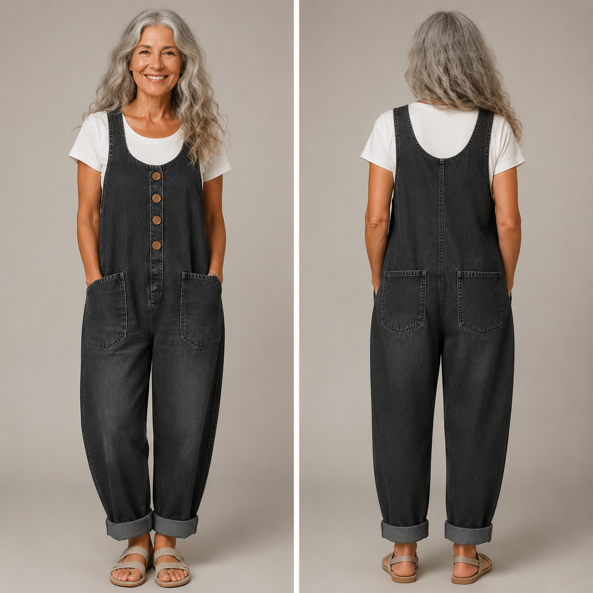 Lova Denim Jumpsuit - zeitlose Eleganz